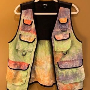 Stussy tie dye vest